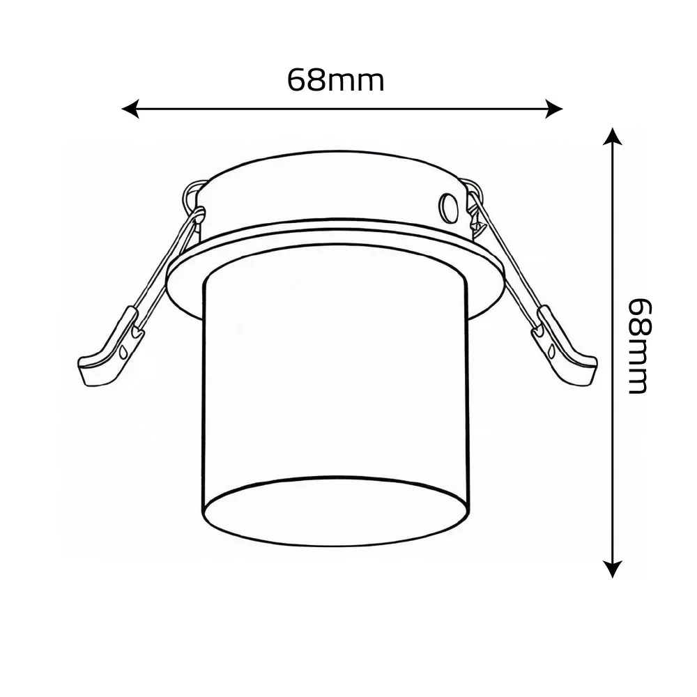 Deep Recessed Anti-Glare Spotlight Frame GU10 Base (BA288) - Image 5