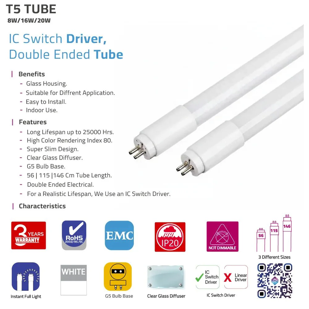 Slim T5 LED Tube Light - Double Ended (T5 Bulb) - Image 5