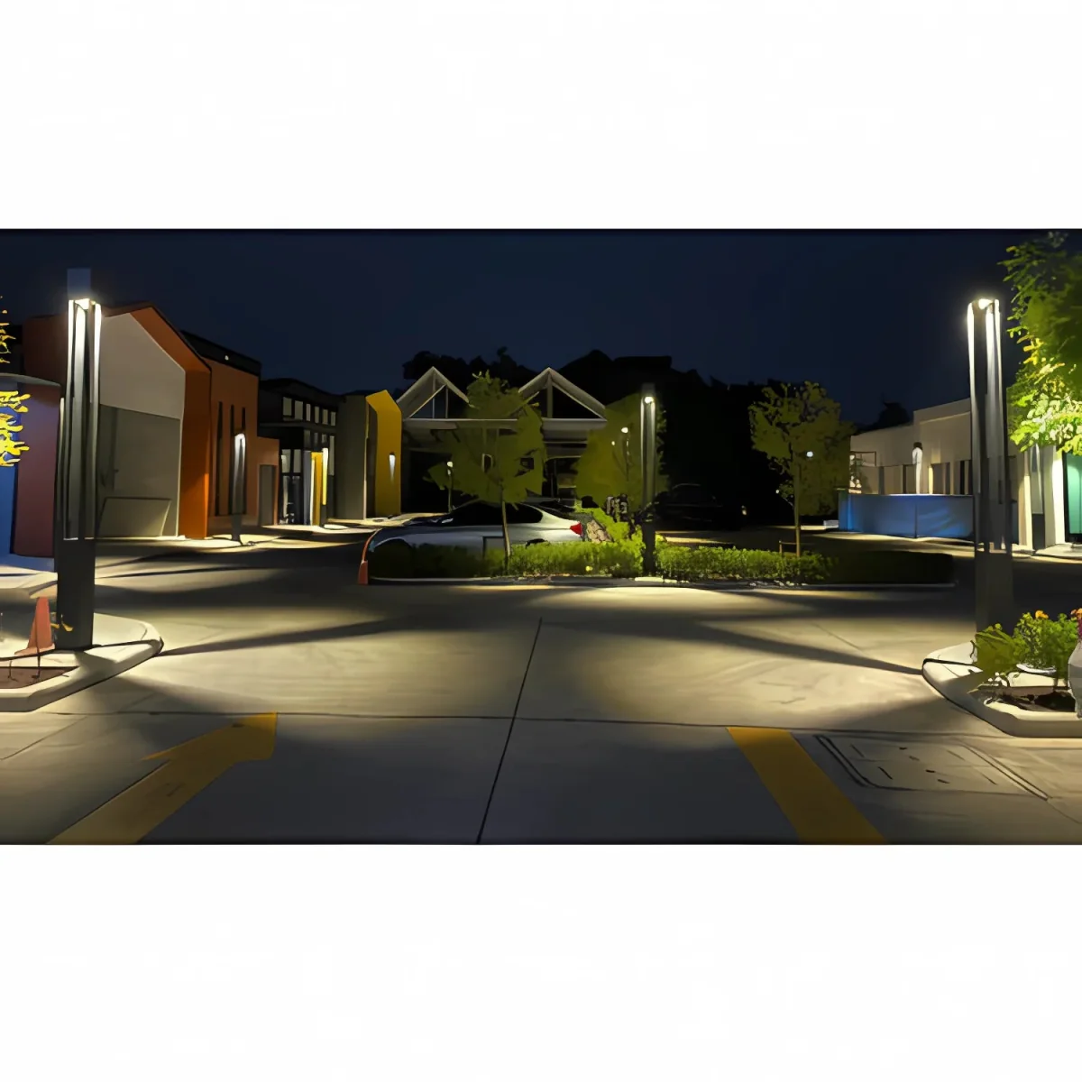 Ultralight Outdoor Led Pole Light 50W 4Meter (AWS-323) - Image 5